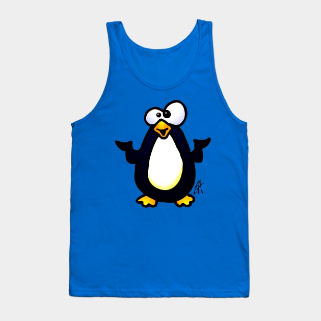 Penguin Tank Top by Cardvibes